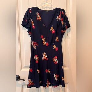 Madewell Silk Dress w/Polyester Slip Perfect Spring Summer (see measurements)